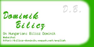 dominik bilicz business card